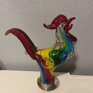Art Glass Rooster - Murano Style Rooster